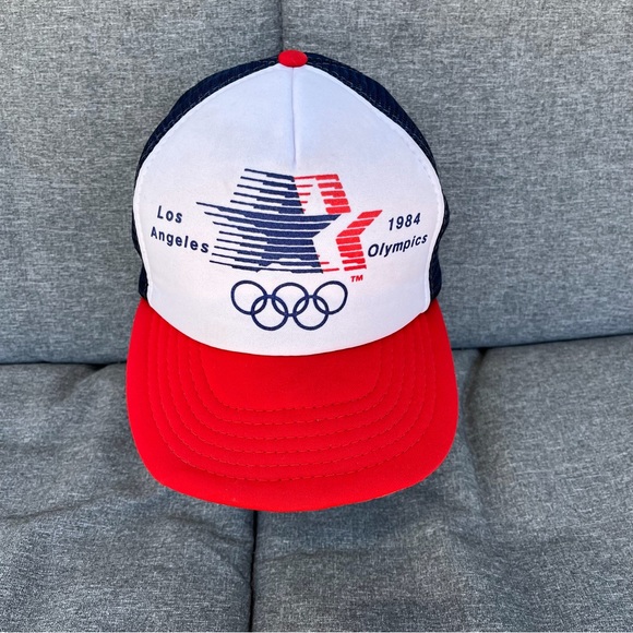 Los Angeles 1984 Olympics Vintage Trucker Snap Back Cap - Picture 2 of 14